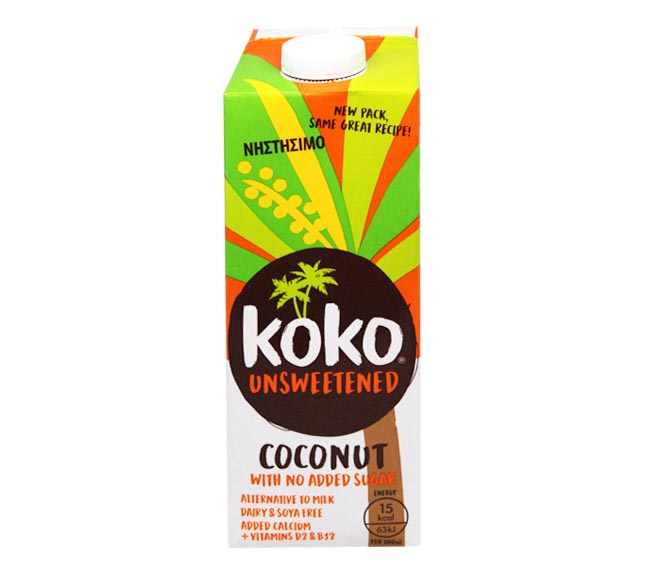KOKO dairy free coconut milk 1L – Unsweeetened