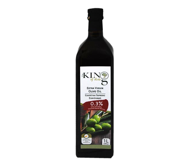 Olive oil KING OF OLIVES extra virgin 0.3% 1L