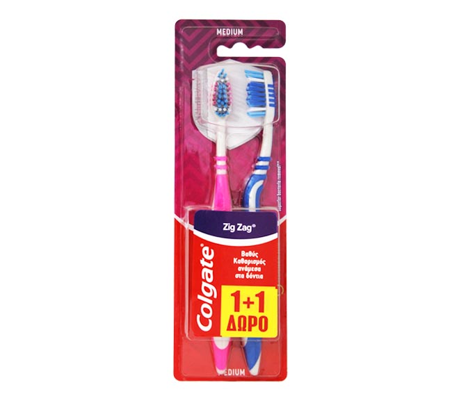 toothbrush COLGATE ZigZag medium (1+1 FREE)