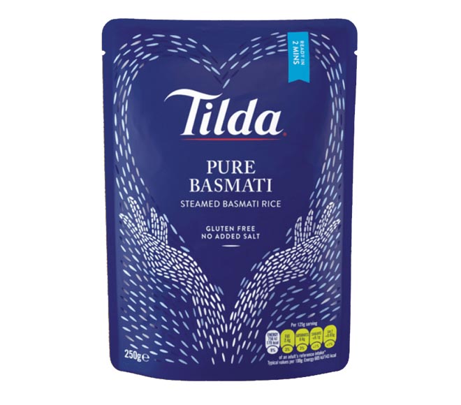 TILDA ready in 2 mins rice 250g – pure basmati