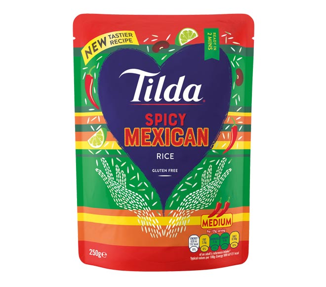 TILDA ready in 2 mins rice 250g – spicy mexican