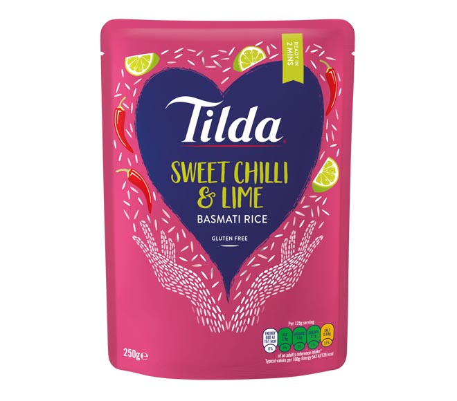 TILDA ready in 2 mins rice 250g – sweet chilli & lime