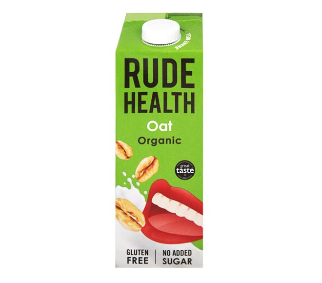 RUDE HEALTH dairy free organic Oat Drink milk 1L