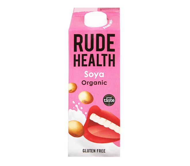 RUDE HEALTH dairy free organic Soya Drink milk 1L