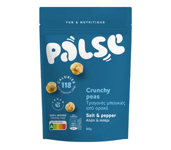 PALSE Crunchy Peas 85g – Salt & Pepper