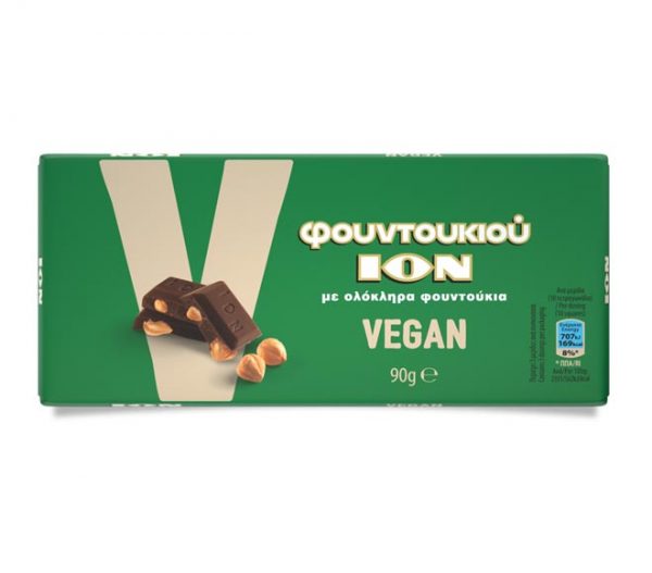 ION chocolate vegan 90g - hazelnuts