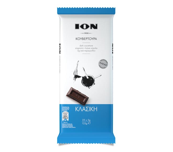 ION couverture 125g – dark chocolate classic