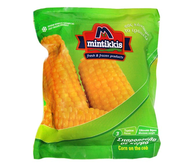 MINTIKKIS frozen corn on the cob 3 pieces 750g