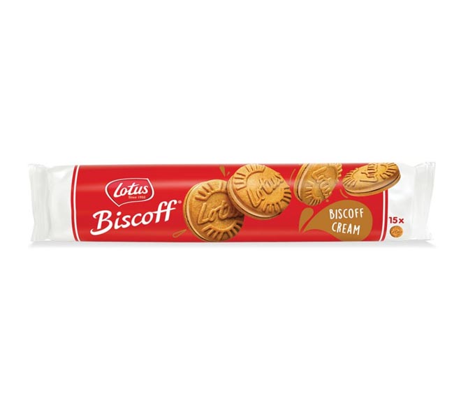 LOTUS Biscoff caramelised sandwich biscuits150g – biscoff cream