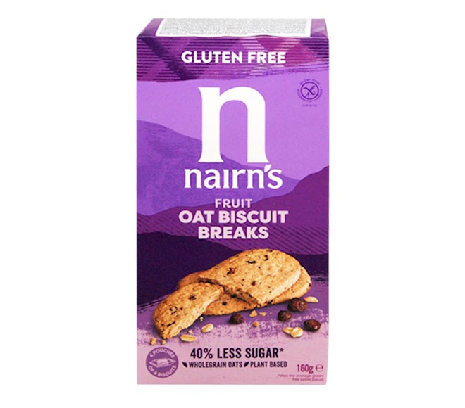 NAIRNS biscuit breaks oats & fruit 160g – Gluten Free