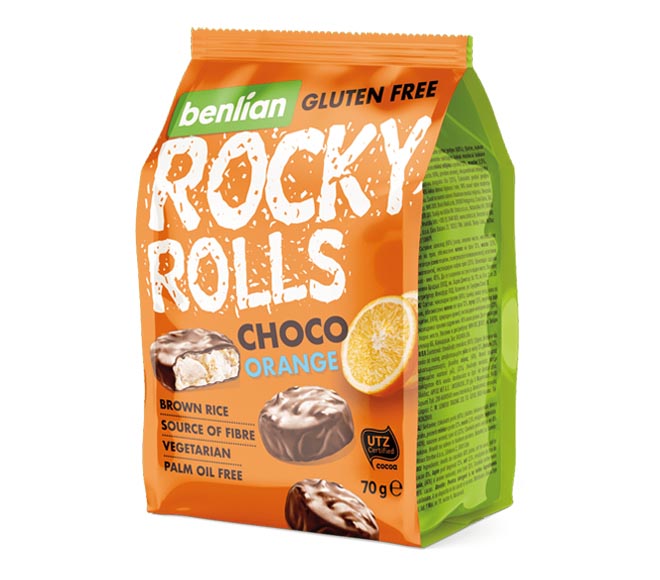 BENLIAN Rocky Rolls 70g – choco orange