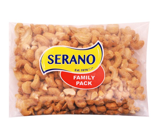 SERANO cashew nuts 350g – salted (Family Pack)