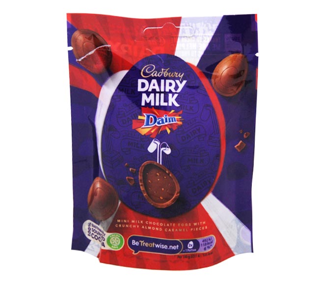 CADBURY chocolate mini eggs DAIRY MILK daim 77g – crunchy almond caramel pieces