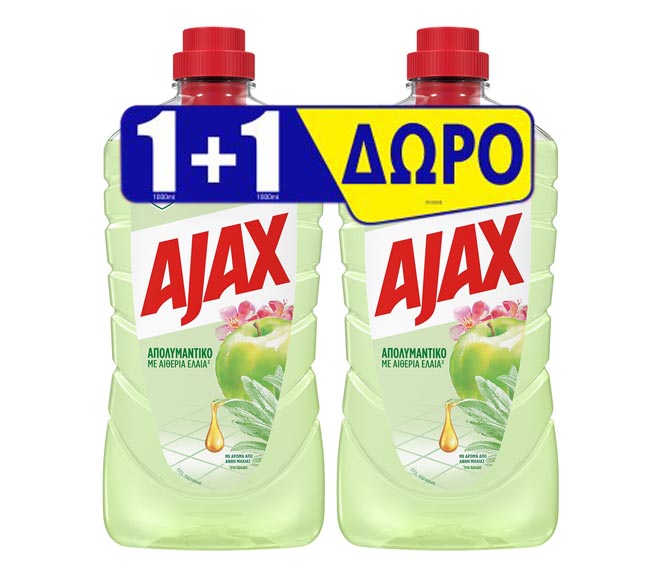 AJAX Disinfectant essential oils 1L – Apple Blossom (1+1 FREE)