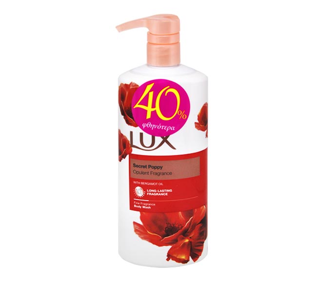 LUX fragranced body wash 600ml – Secret Poppy (40% OFF)