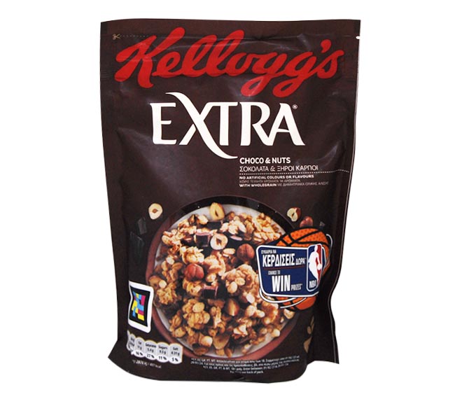 muesli KELLOGGS extra CHOCO & NUTS 450g