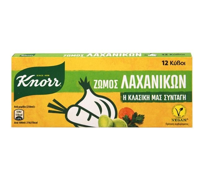 stock KNORR cubes vegetable (12pcs) 120g