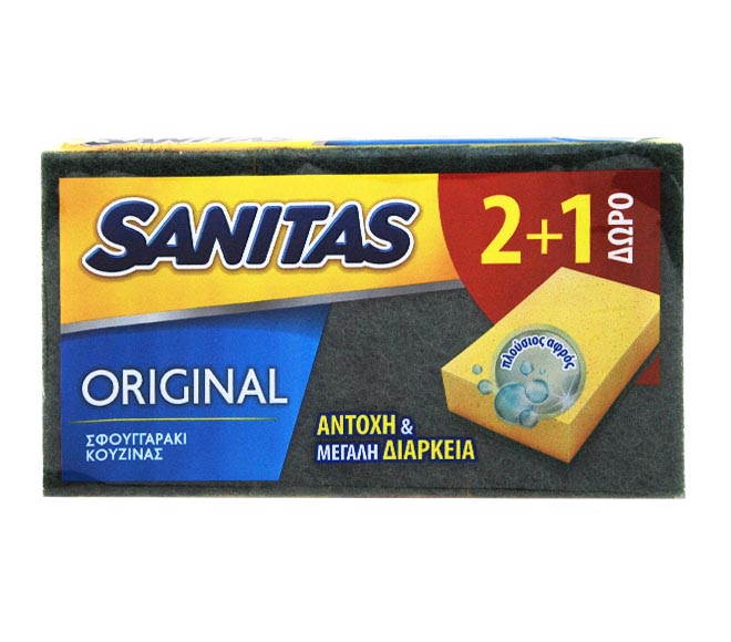 sponges scourer SANITAS original (2+1 FREE)