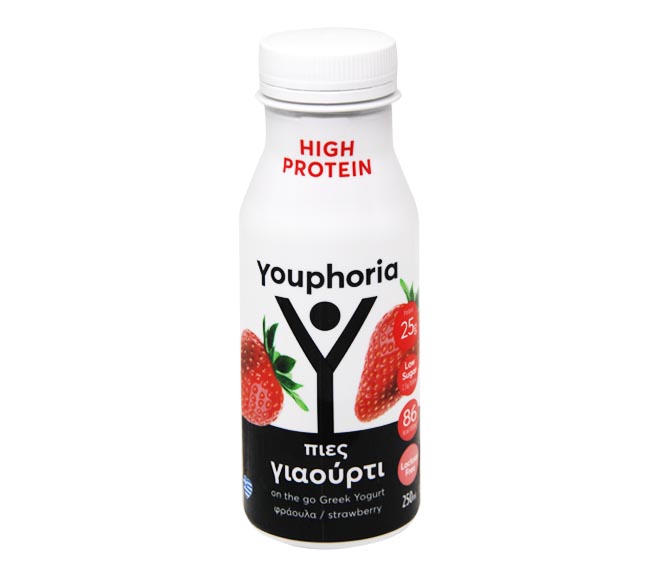 YOUPHORIA High Protein Yogurt Drink 250ml – Strawberry
