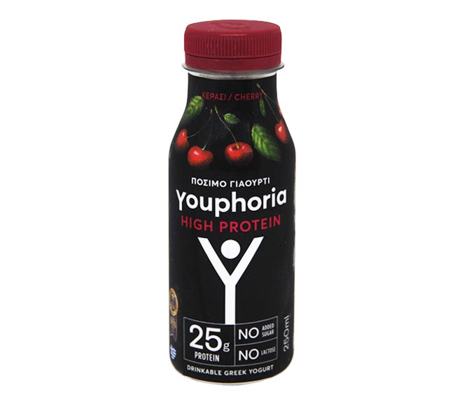 YOUPHORIA High Protein Yogurt Drink 250ml – Cherry