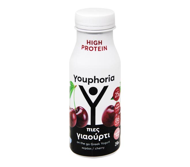 YOUPHORIA High Protein Yogurt Drink 250ml – Cherry