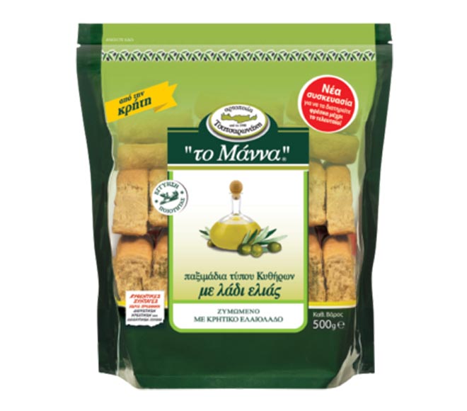 THE MANNA mini rusks with olive oil 400g – Kythirian type