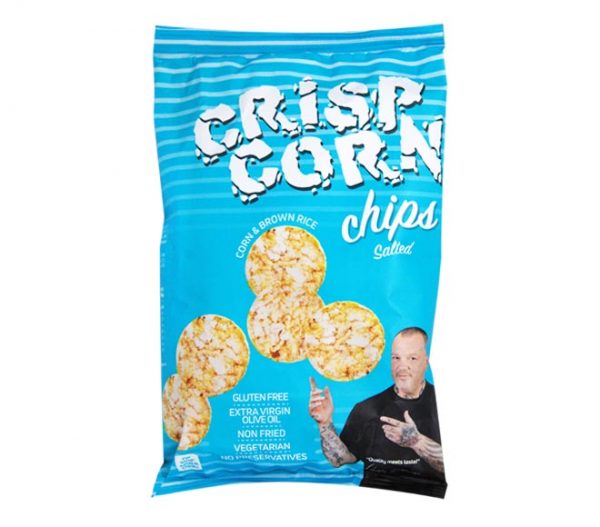 CRISP CORN corn & brown rice chips 60g - Salted