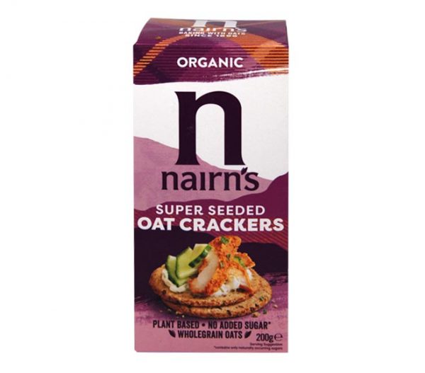 NAIRNS Organic Oat Crackers 200g - Super Seeded