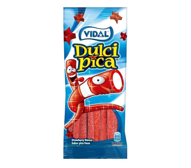 VIDAL Dulchi Pica candy sticks 100g – strawberry flavour