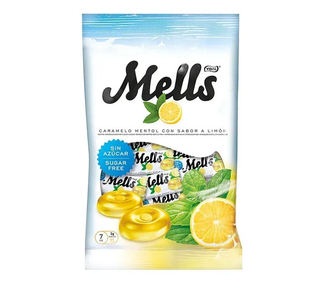VIDAL Mells menthol hard boiled candy 80g – lemon flavor