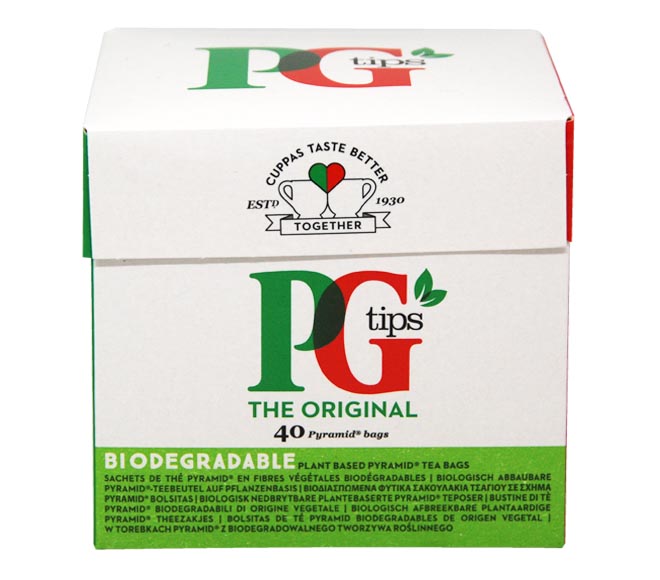 tea PG Tips ORIGINAL teabags pyramid (40pcs) 116g – Cheap Basket