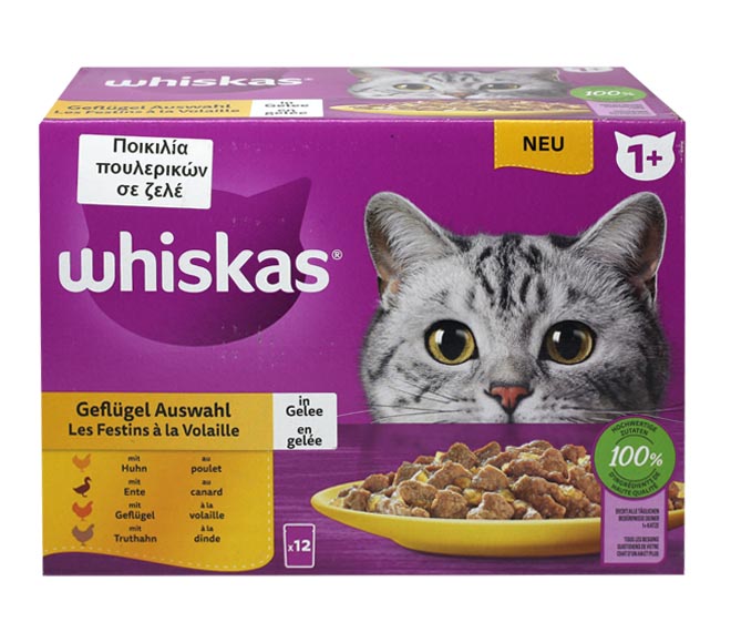 cat WHISKAS Pouch – Poultry Selection12 x 85g
