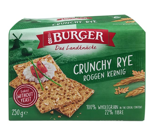 BURGER wholegrain rye bread 250g – Crunchy