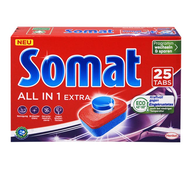 SOMAT dishwasher detergent All in 1 extra 25 tabs 440g