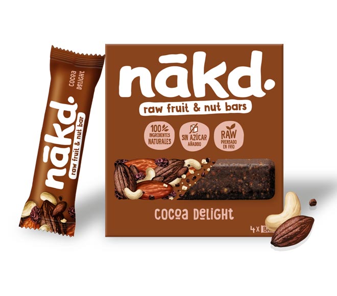 NAKD raw fruit & nut bar 4X35g – cocoa delight