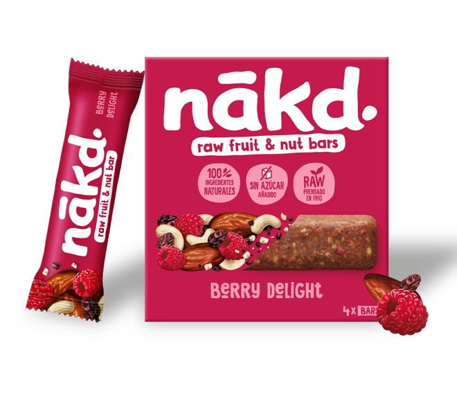 NAKD raw fruit & nut bar 4X35g – berry delight