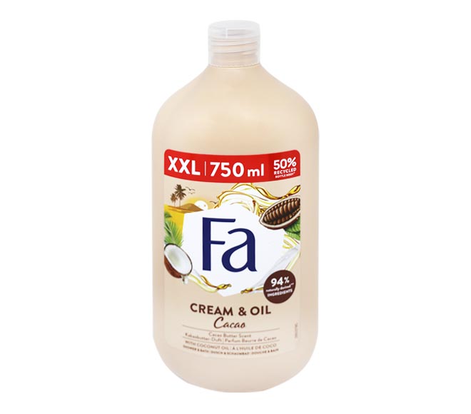 FA shower & bath 750ml – Cream & Oil Cacao