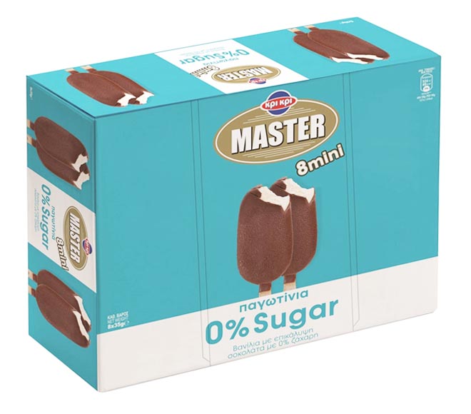 ice cream KRI KRI – MASTER 0% Added Sugar 8 pieces (8x35g)