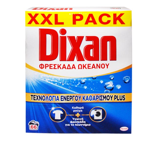 DIXAN powder plus 66 washes 3.3kg – Ocean Fresh