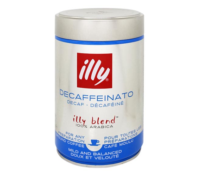 ILLY Decaffeinato ground coffee 250g – for any preperation