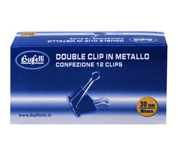 binder clips BUFFETTI 30mm 12pcs