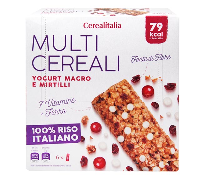 CEREALITALIA Multicereal Yogurt with forest fruits 6x21g