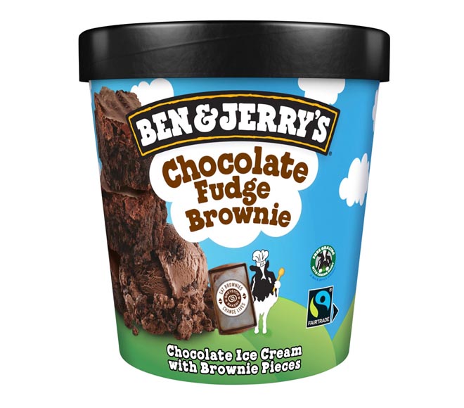 ice cream BEN & JERRYS 465ml – Chocolate Fudge Brownie