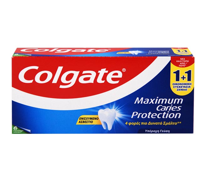 toothpaste COLGATE 2x90ml – Maximum Caries Protection (1+1 FREE)