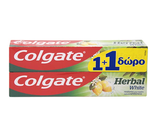 toothpaste COLGATE 2X75ml – Herbal White (1+1 FREE)