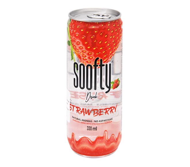 SOOFTY sparkling drink 330ml – Strawberry