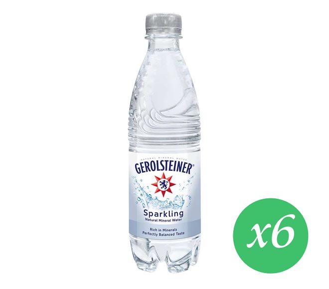 GEROLSTEINER sparkling water 6X500ml