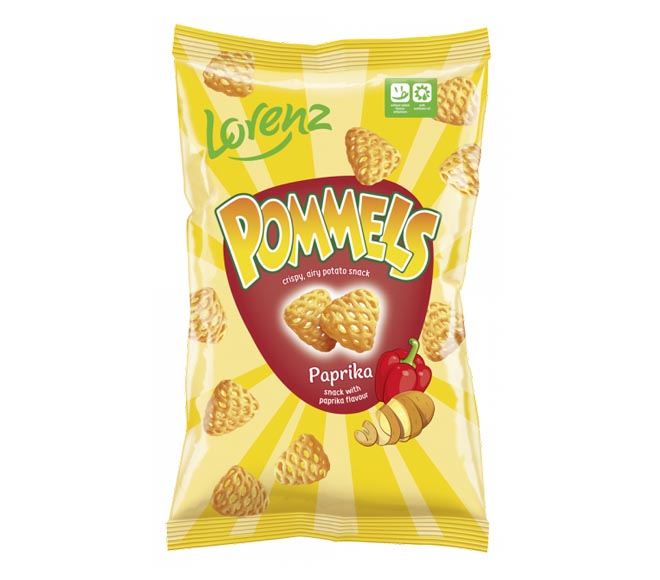 LORENZ POMMELS crispy airy potato snack 75g – PAPRIKA