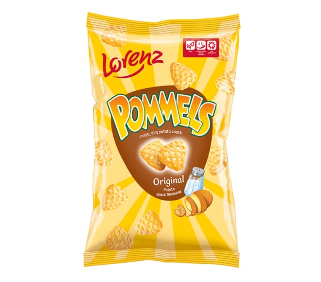 LORENZ POMMELS crispy airy potato snack 75g – ORIGINAL