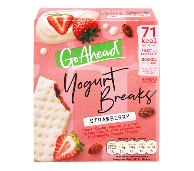 GO AHEAD yogurt breaks Strawberry 142g